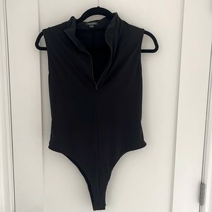 Wild fable sleeveless quarter zip bodysuit.